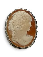 Spilla Mandile 1922 Donna Cammei  in Argento Conchiglia 2MSPCM35.2.26